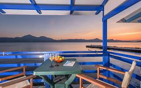 Blue Traditional Boathouse In Klima